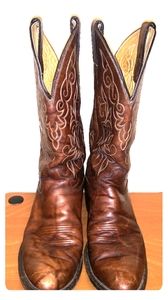 Justin Marbled Deerhide Cowboy Boots size 9B